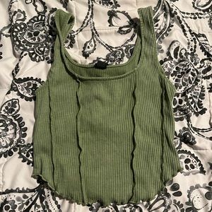 Green Crop top